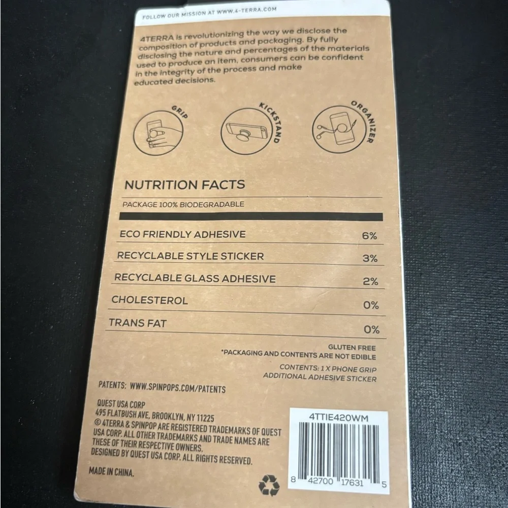 Black Phone Cover with Secure Grip